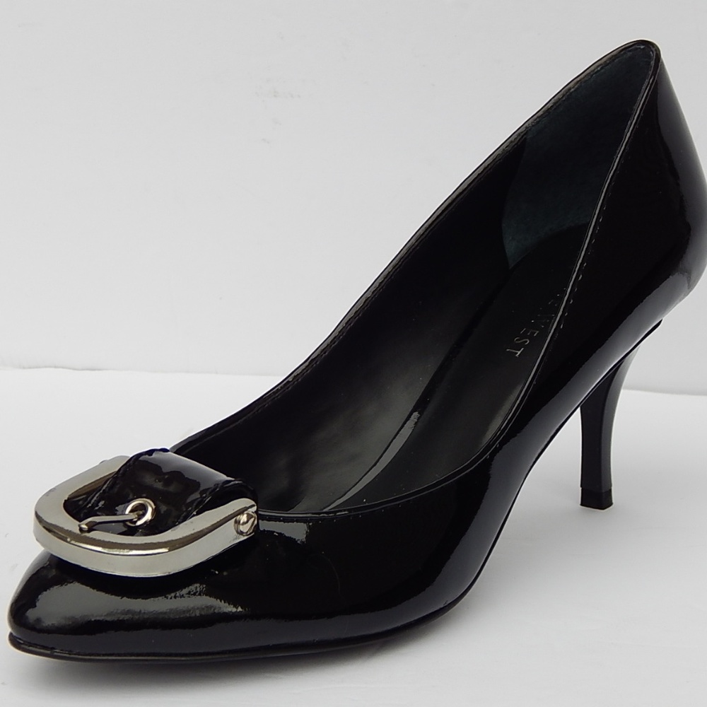 NINE WEST BLACK PATENT LEATHER PUMPS sz 7.5 NEW
